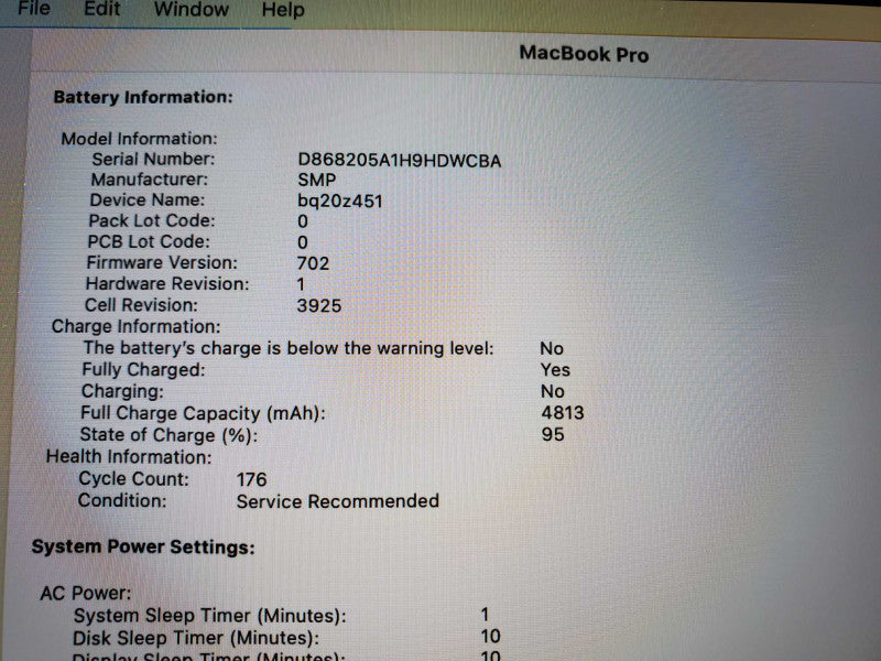 MacBook Pro 2017 Core i7-7920HQ @ 3.1GHz 16GB Ram 500GB SSD [Read] (