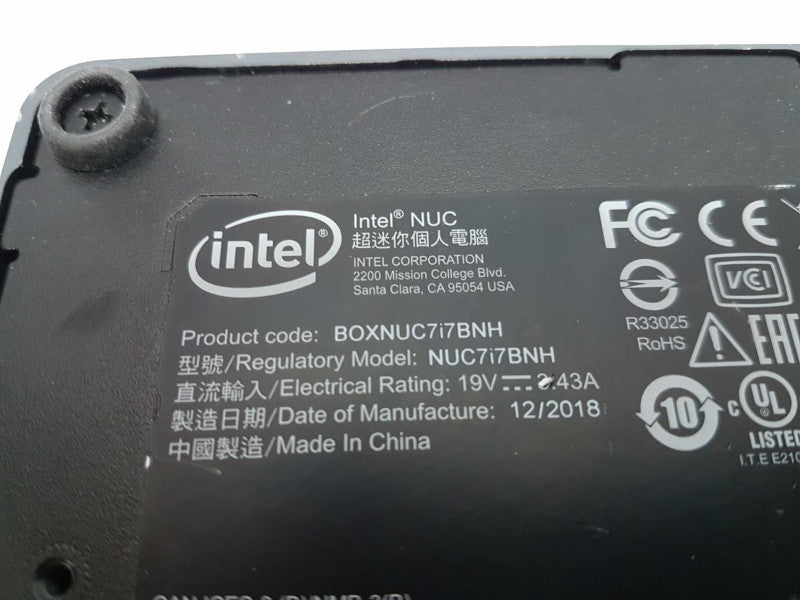 Intel NUC i7-7567U @ 3.50ghz / 4gb ram / NUC7i7BNB #