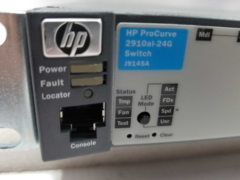 HPE ProCurve 2910al-24G 24-Port Gigabit Switch J9145A, 4x SFP, ~