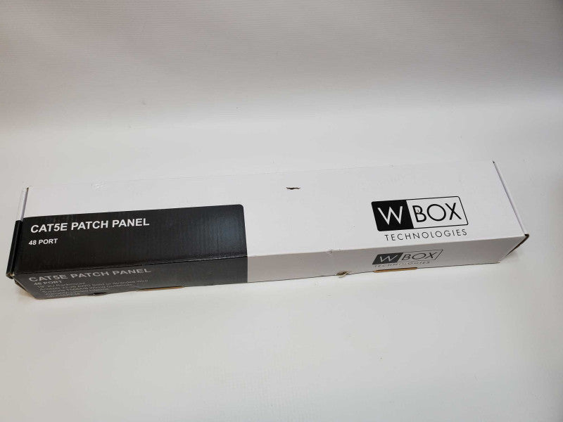 WBOX CAT5E PATCH PANEL 48 PORT  (