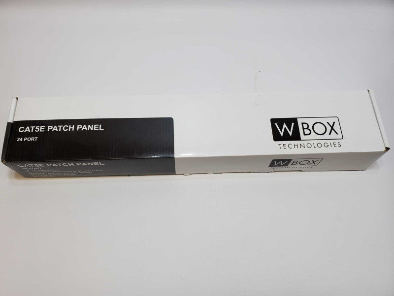 WBOX CAT5E PATCH PANEL 24 PORT (