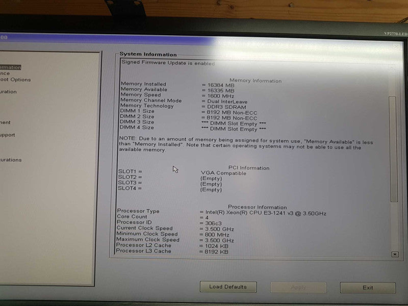 Dell Precision T1700 Xeon E3-1241 V3 @ 3.50ghz / 16gb ram / FirePro W4100 #