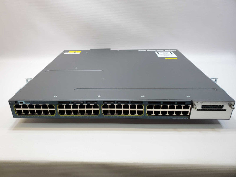 Cisco Catalyst 48 Port PoE Gig Switch WS-C3560X-48P-L C3KX-NM-1G 2 X 715W (