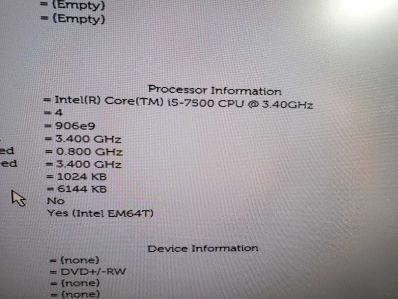 Dell OptiPlex 7050 SFF Desktop i5-7500 3.40GHz, 8GB DDR4