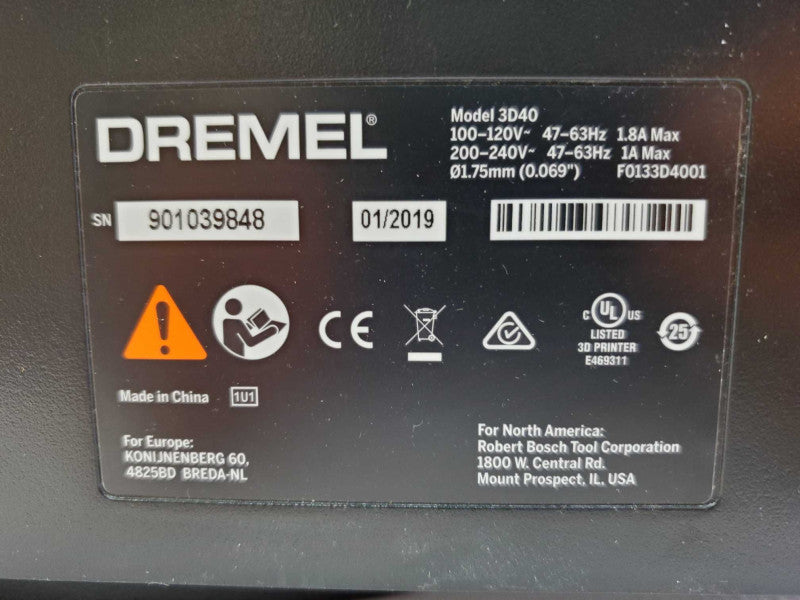 Dremel DigiLab 3D40-01 3D Printer (
