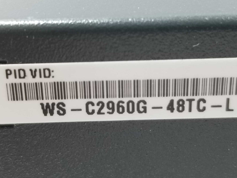Cisco WS-C2960G-48TC-L â¢ Gigabit Ethernet Switch, 4 SFP Ports w/ Racks, QTY ~