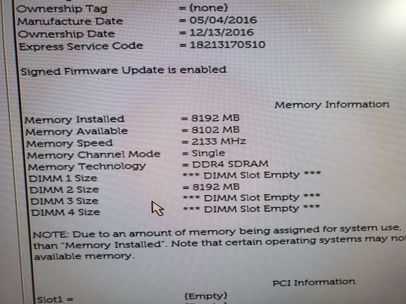 Dell Precision 3420 SFF Xeon E3-1225-V5 3.3GHz 8GB DDR4