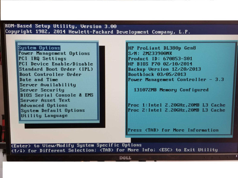HP Proliant DL380p G8, 2x Xeon E5-2660 2.2GHz, 128GB RAM, 2x PSU, P420i, 2.5\\" _