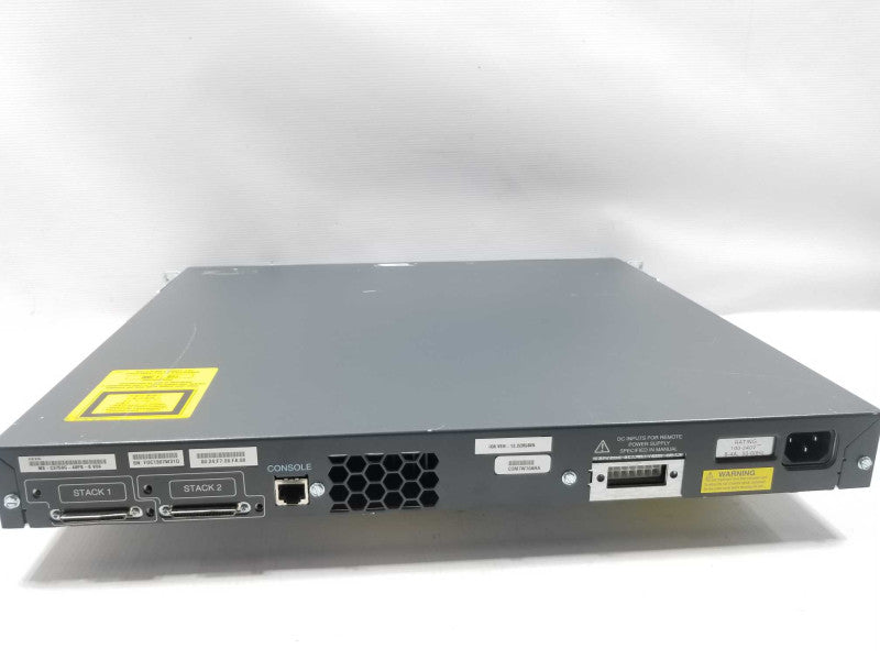 Cisco Catalyst WS-C3750G-48PS-S 48 Port PoE Gigabit Switch, FCTY RESET ~
