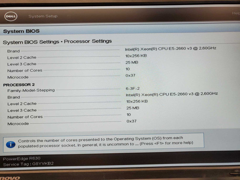 Dell PowerEdge R630 2x Xeon E5-2660 v3 @ 2.6GHz 64GB DDR4 8x 2.5\\" No HDD/RAID (