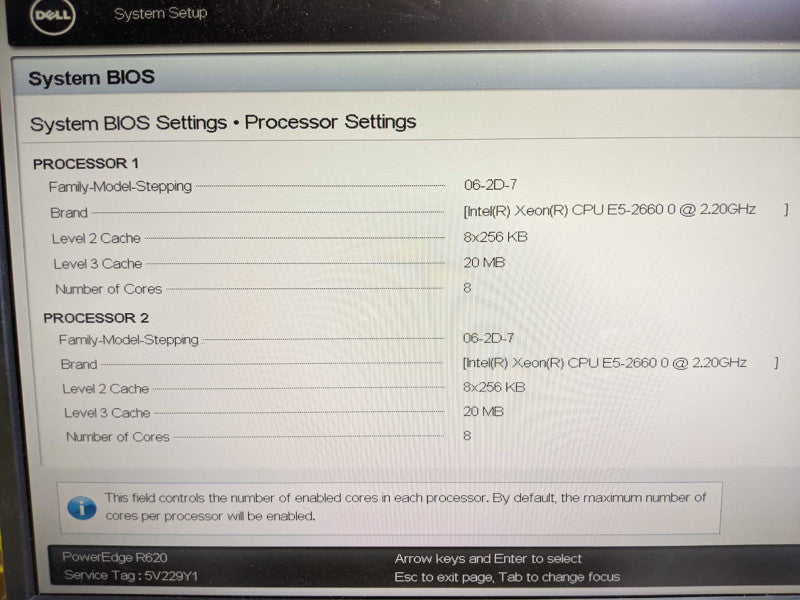 Dell PE R620, 2x Xeon E5-2660 2.2GHz 32GB RAM, 2x PSU, H710P, 2.5\\" Bays