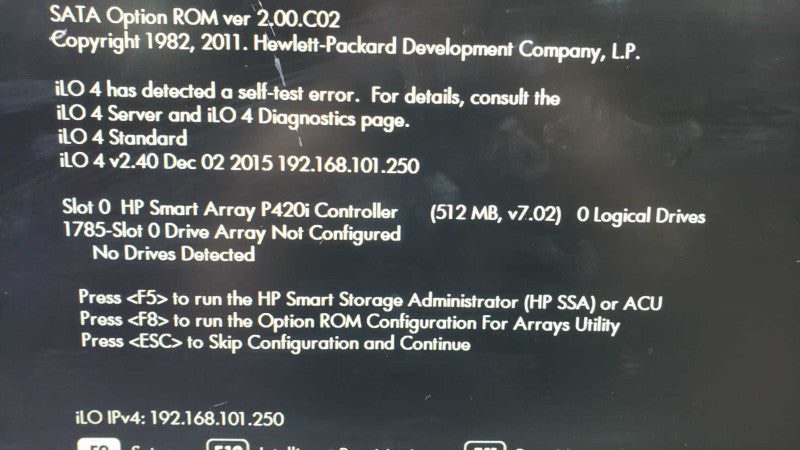 HP DL360p Gen8 E5-2620v2@2.1GHz 16G ECC DDR3 SmartArray P420i No HDD [