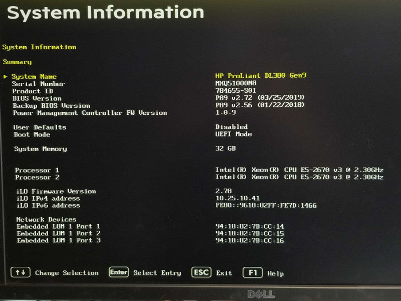 HP Proliant DL380 G9, 2x E5-2670v3 2.3GHz 12C, 32GB, Array P440ar, 2x PSU, 2.5 _