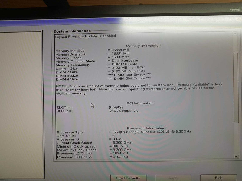 Dell Optiplex T1700 Xeon E3-1226 V3 @ 3.30ghz / 16gb ram / Firepro W4100 GPU #