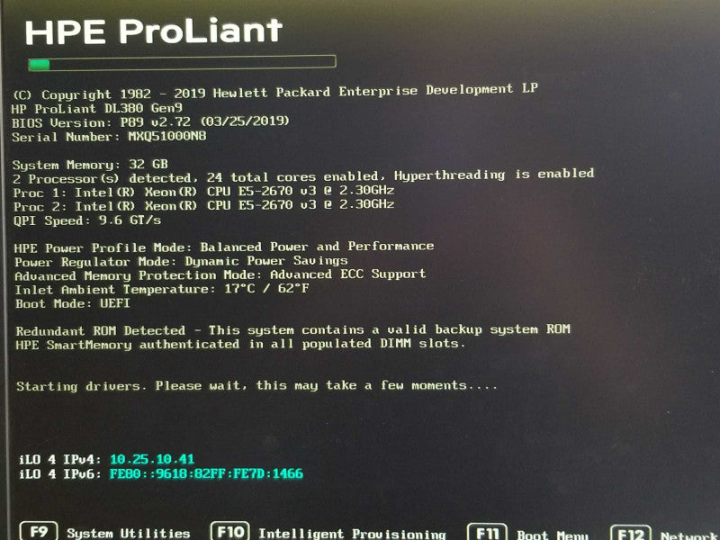 HP Proliant DL380 G9, 2x E5-2670v3 2.3GHz 12C, 32GB, Array P440ar, 2x PSU, 2.5 _