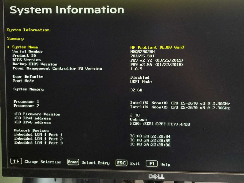 HP Proliant DL380 G9, 2x E5-2670v3 2.3GHz 12C, 32GB, P440ar 2x PSU, 2.5\\" Read _