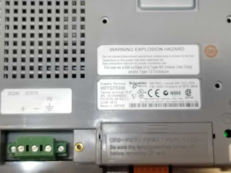 SCHNEIDER Magelis XBTGT5330 GRAPHIC TERMINAL AS-IS _
