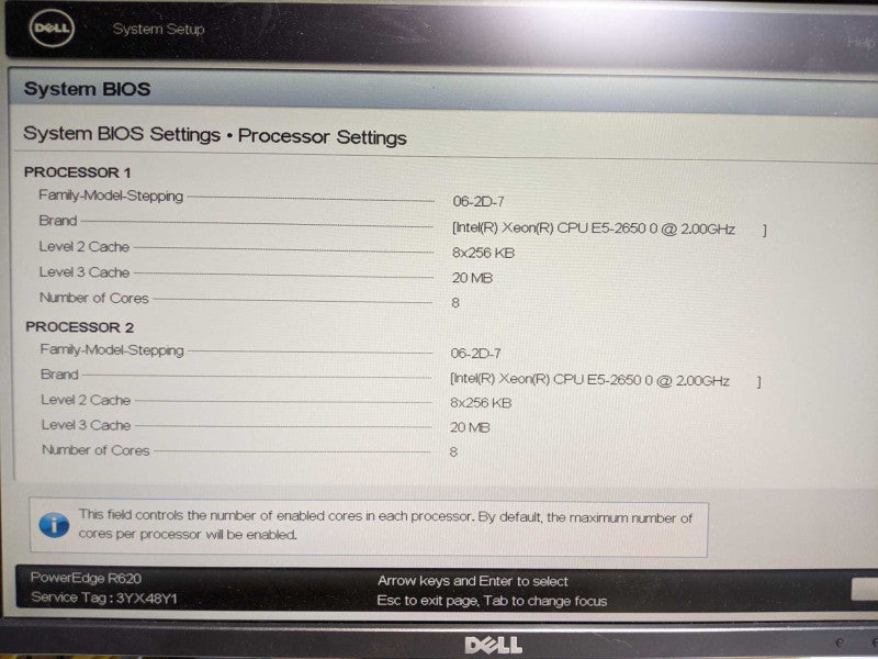 Dell PE R620, 2x Xeon E5-2650 2.0GHz 8C, 64GB RAM, H710P Mini, 2x PSU, 2.5\\"