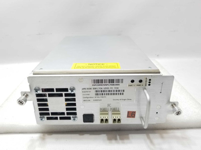 IBM Drive Assembly LTO6 UDS3 FC 7CIII UF-IN-LTO6-FC Tape Drive _