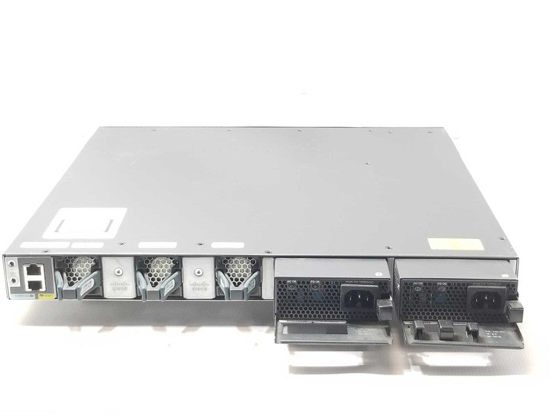 Cisco WS-C3650-48FD-L 48x PoE Gig Managed LANBase Switch, 2x PWR-C2-1025WAC _