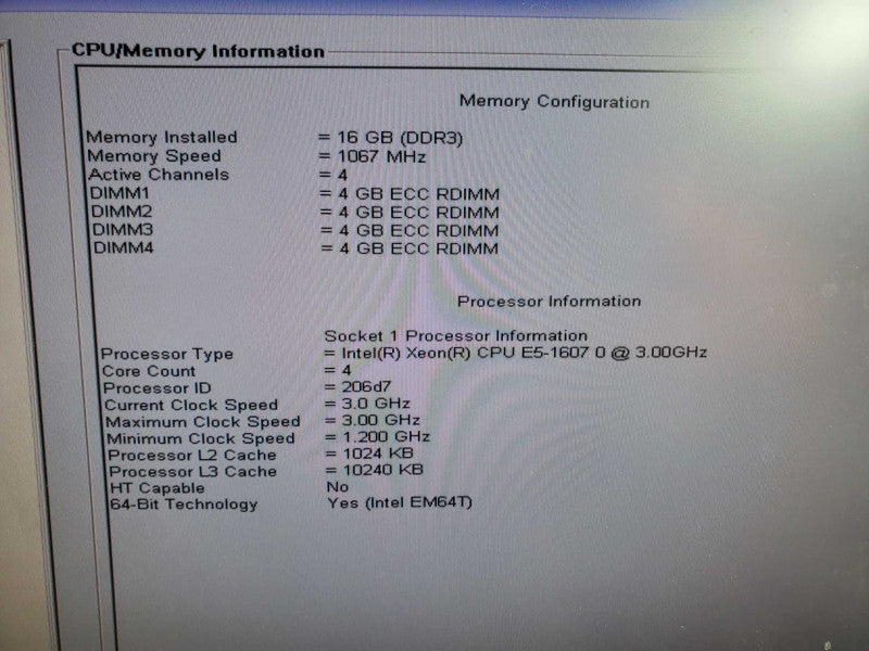 Dell Precision T3600 3.0GHz Xeon E5-1607 16GB DDR3 NIVIDIA QUADRO 600