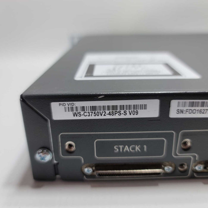 Cisco Catalyst WS-C3750V2-48PS-S 48-Port PoE Switch