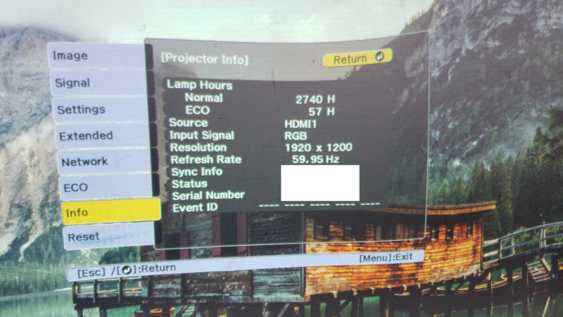 Epson PowerLite 1284 HD Projector HDMI 1080p 3lcd [