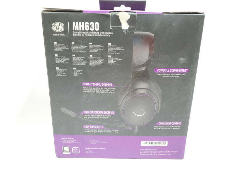 Cooler Master MH630 Black Multi Platform Connect Hi-Fi Sound Gaming Headset