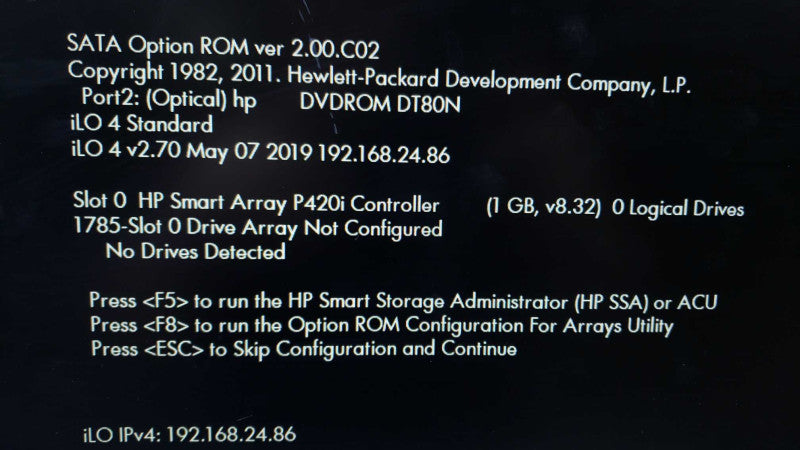 HP ProLiant DL380p G8 2xE5-2640@2.5GHz 32G ECC DDR3 Smart Array P420i No HDD [