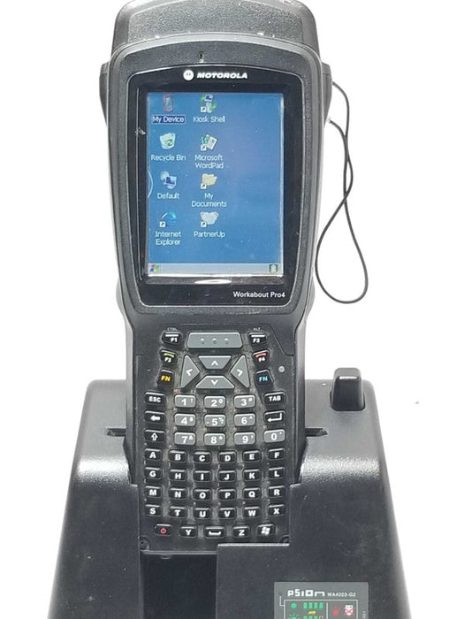 Motorola Workabout PRO4 7528X Windows Handheld Barcode Scanner w/ Docking _