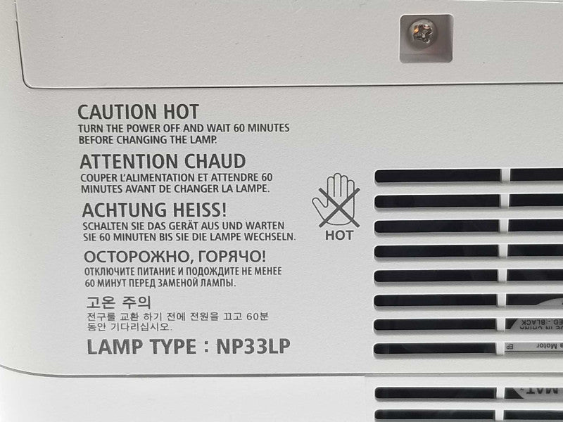 NEC NP-UM351W LCD Projector Ultra Short Throw1080p HDMI Only 191Hrs Lamp Hrs _