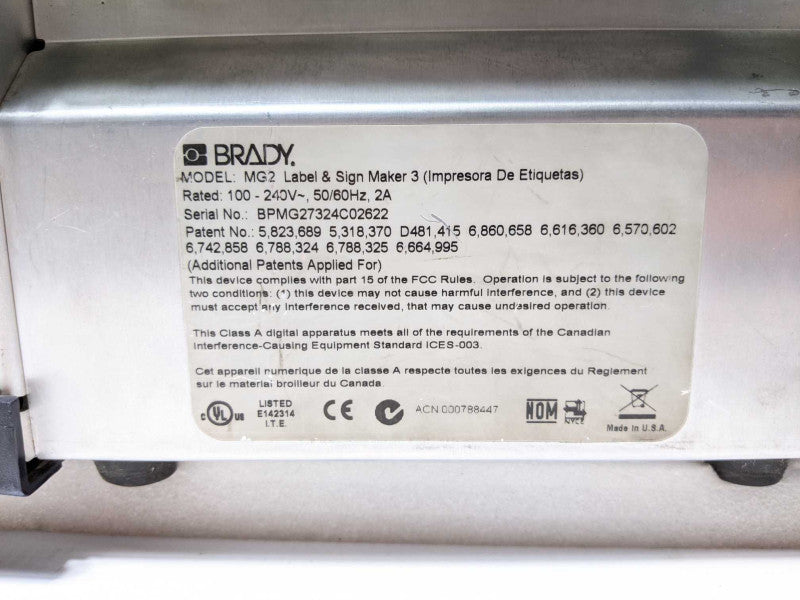 Brady GlobalMark2 MG2 LABEL AND SING MAKER 3