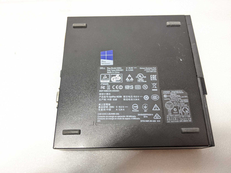Dell OptiPlex 3020M USFF i3-4160T @ 3.1GHz 8GB DDR3 No HDD