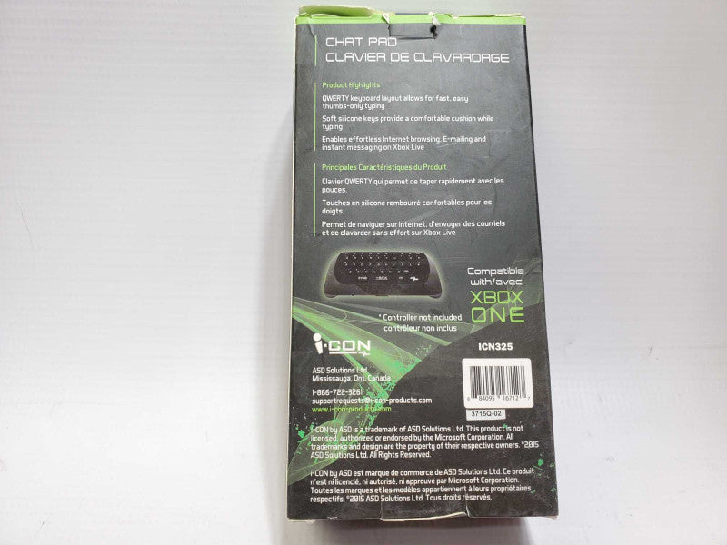 I-CON XBOX ONE CHATPAD OPENBOX