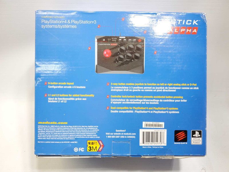 Arcade Fight Stick Alpha Wired PS4/PS3 [Mad Katz] OpenBox