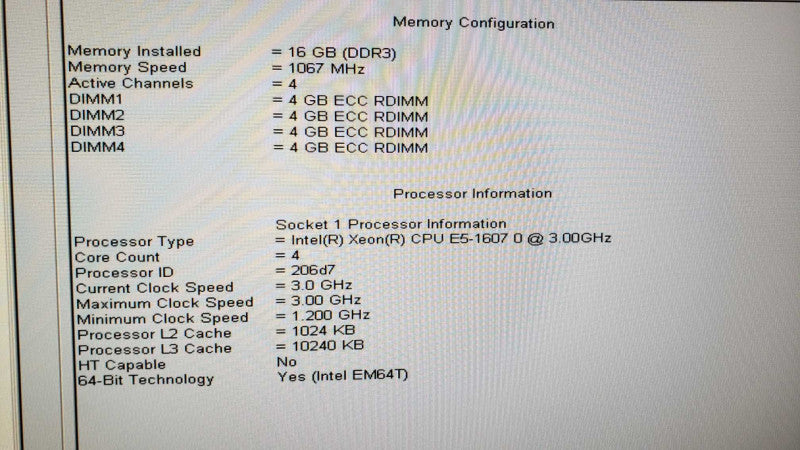 Dell Precision T3600 E5-1607@3GHz 16G ECC DDR3 Quadro 600 No HDD [