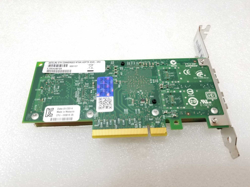 Intel ETH Converged Network Adapter X520-SR2 E10G42BFSR, Full Height Bracket _