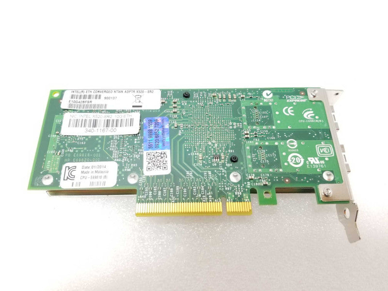Intel ETH Converged Network Adapter X520-SR2 E10G42BFSR, Low Profile Bracket _