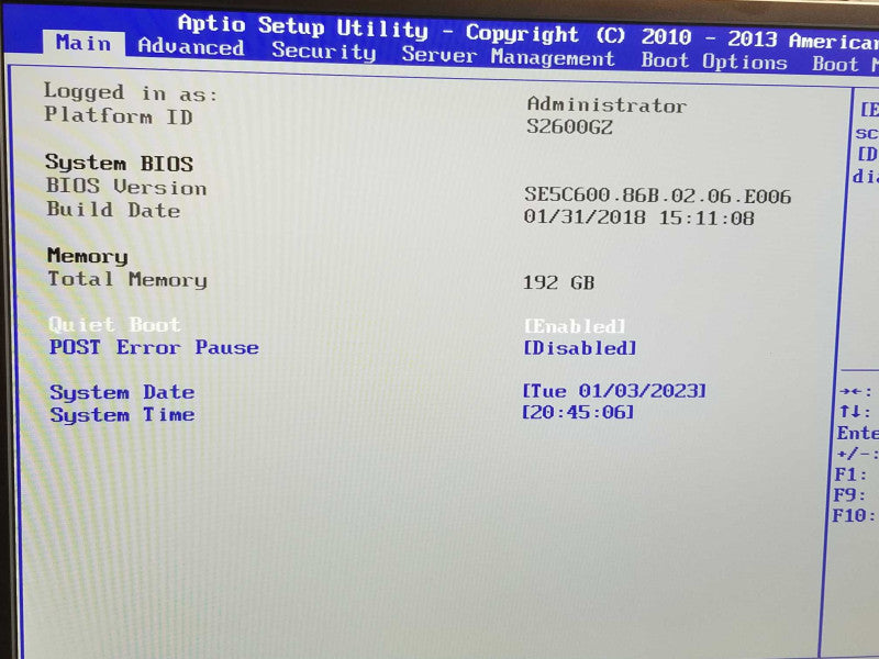 Symantec SYM5000, 2x Xeon E5-2620 2GHz, 192GB RAM, 2x PSU, 3.5\\" Intel RAID Con _