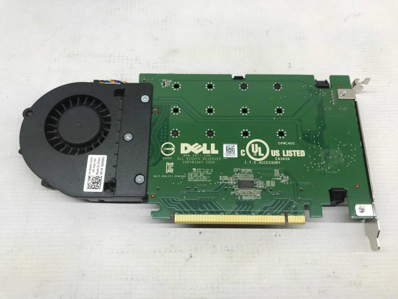 Dell PCIe Adapter Card DPWC400 Dell Ultra 4x M.2 NVMe SSDs to x16 READ [