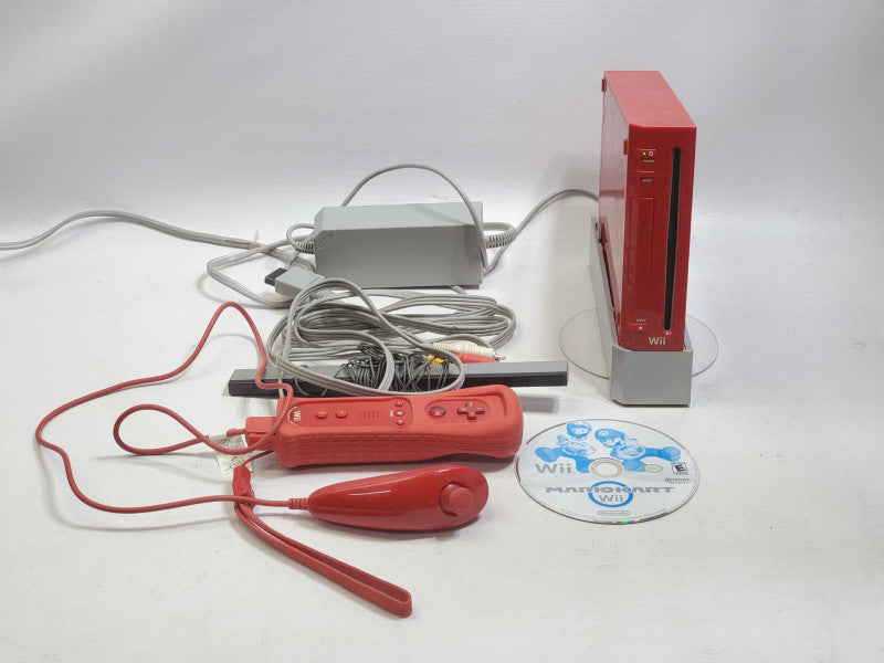 Nintendo Wii System - Red Special Edition + MarioKart WII