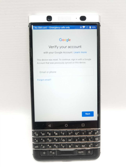 Blackberry Keyone 32Gb, Single SIM - Silver LTE Qwerty BBB100-1, READ* ~
