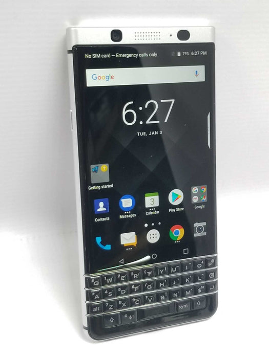 Blackberry Keyone 32Gb, Single SIM - Silver LTE Qwerty BBB100-1, (UnLocked) ~