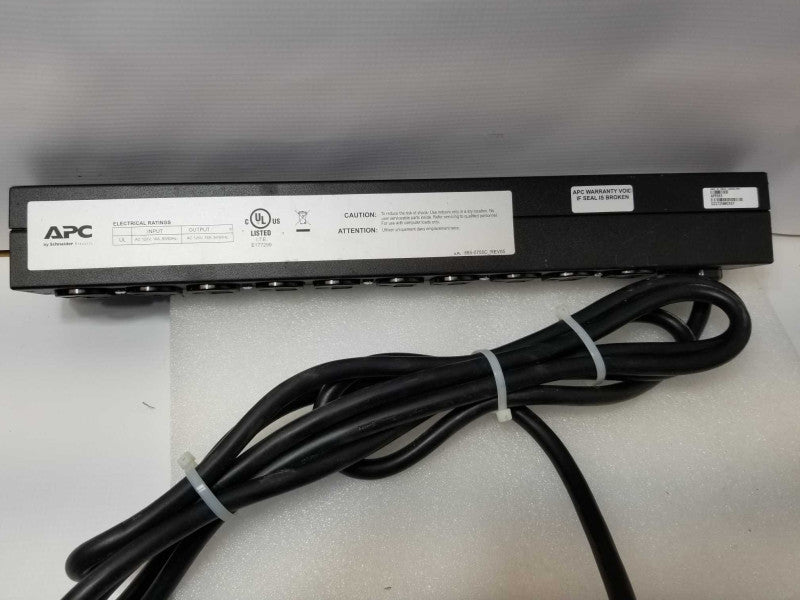 APC AP9563 Basic Rack PDU, 10 Ports, AC 120V, 16A, 50/60Hz. _