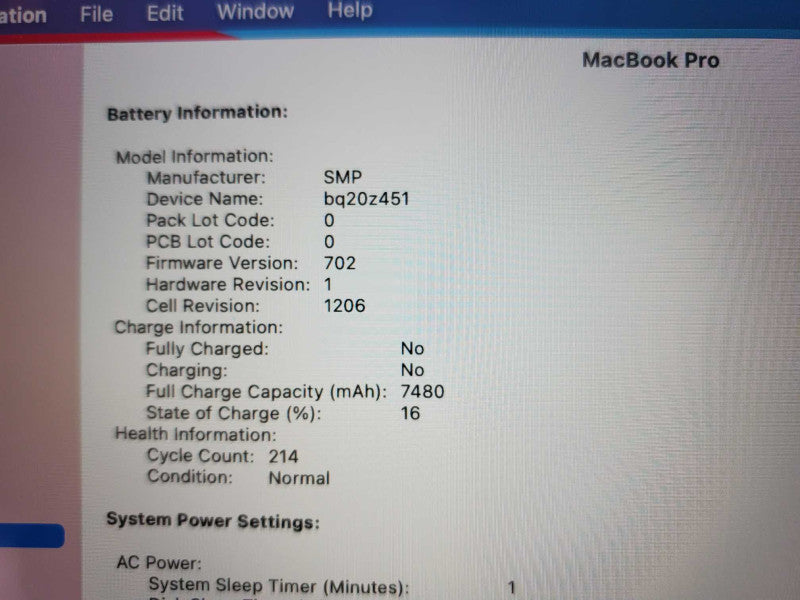 Macbook Pro 2014 15\\" Retina Core i7-4770HQ @ 2.2GHz 16GB Ram 250GB SSD (
