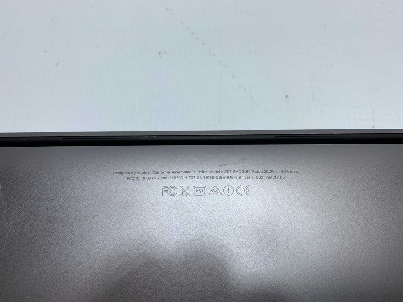 TouchBar MacBook Pro 15-inch 2017 with i7 CPU 16GB RAM & 250GB Storage READ  -