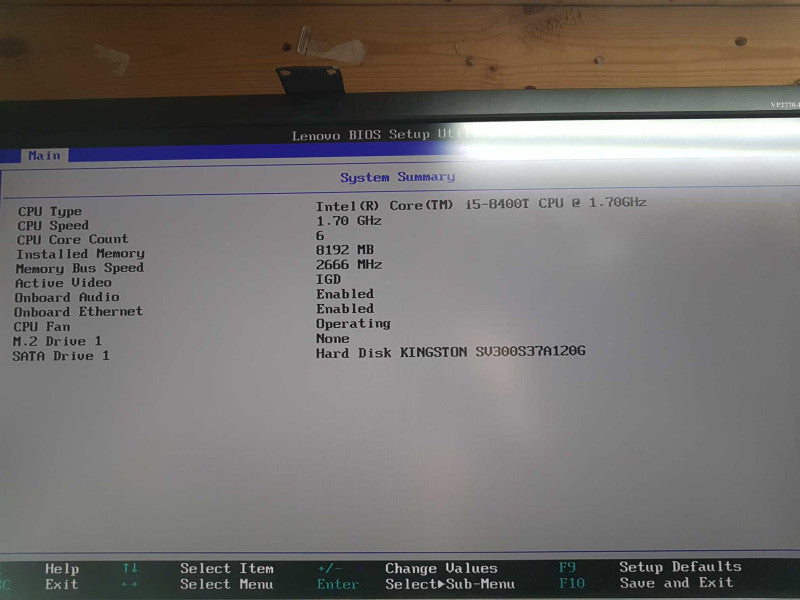 Lenovo Thinkcenter M720q Thinclient I5-8400T @ 1.70ghz / 8gb ram / 120GB SSD #