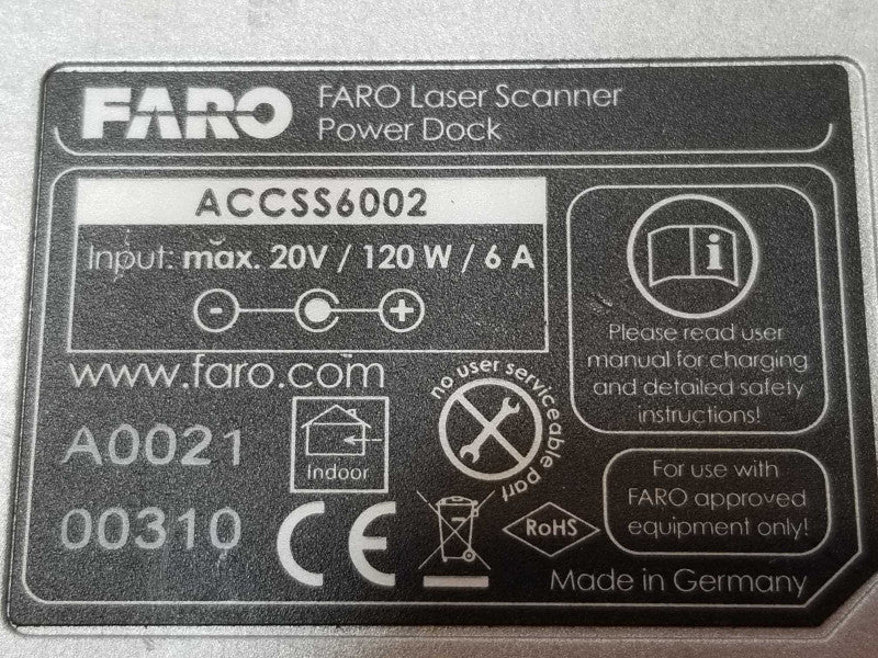 FARO Laser Scanner Power Dock w/ Trimble TX5 3D Laser Scanner PowerBlock Read _