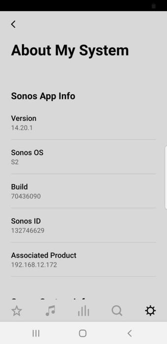 Sonos Connect S2 Media streamer, Factory reset _