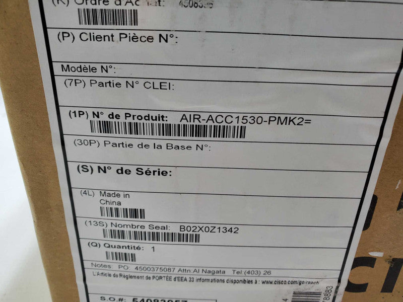 Cisco AIR-ACC1530-PMK2= 1530 and 1560 Series Wall Pole Mounting Kit